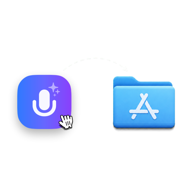 Dragging the CraftNote icon into the macOS Applications folder